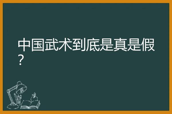 中国武术到底是真是假？